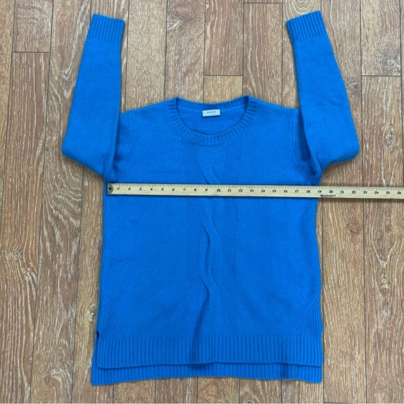 Akris Punto Blue Wool & Cashmere Cable Knit Sweater - Sz 12 - Picture 12 of 13